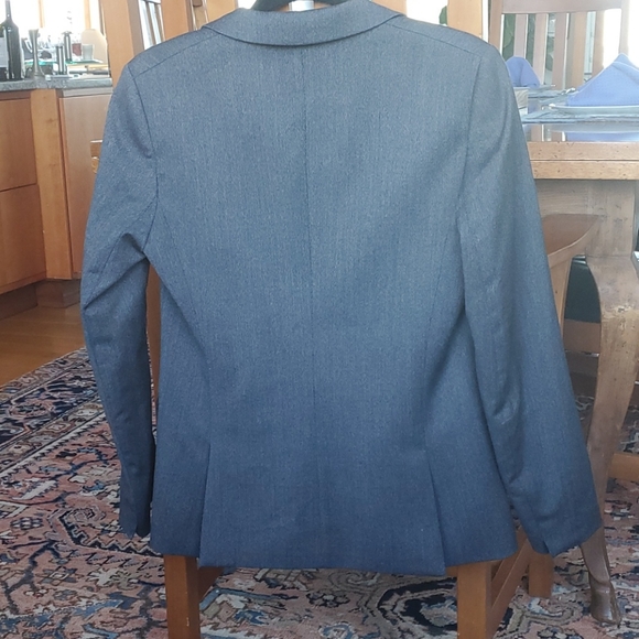 New Theory wool blue/ black suiting. Blazer & pant - Picture 8 of 12